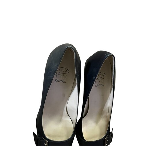 Joan & David Leather Pointy Toe Pumps Womens 8M Blue Circa 365 CJCalliope Y2K - Picture 12 of 16